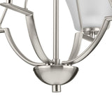 Progress Lighting Bravo 4-Light Brushed Nickel Transitional Chandelier