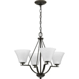Progress Lighting Bravo 4-Light Antique Bronze Transitional Chandelier