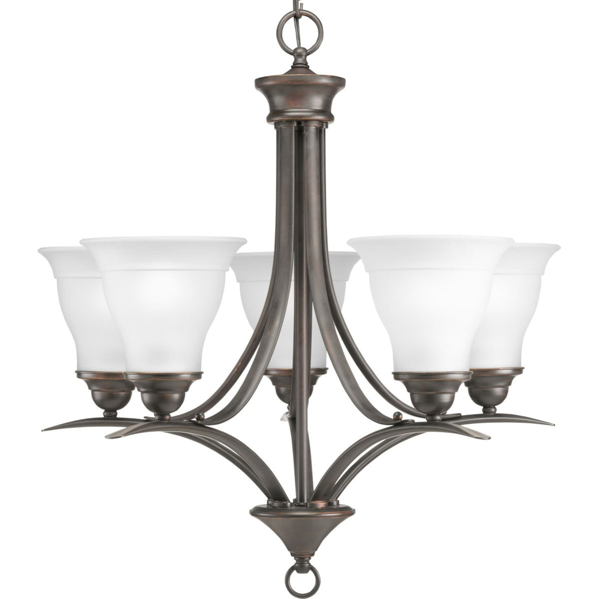 Progress Lighting Trinity 5-Light Antique Bronze Transitional Chandelier