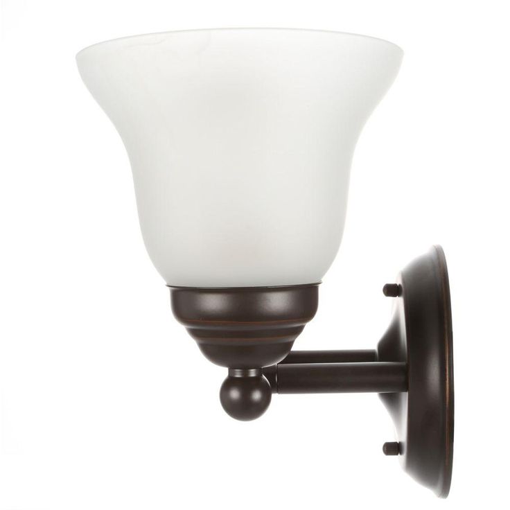 Ashhurst 2-Light Oil Rubbed Bronze Vanity Light with Frosted Glass Shades