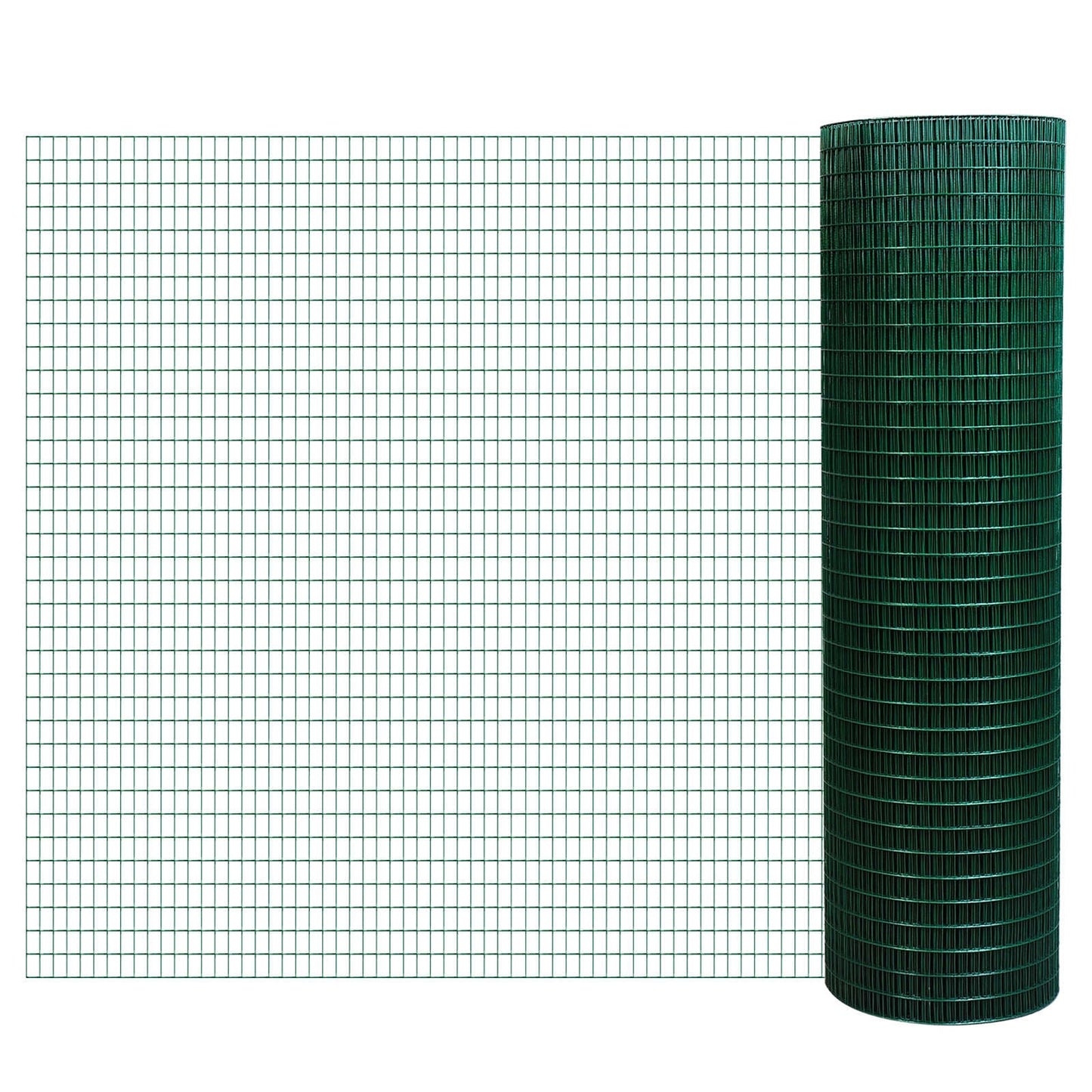 Kahomvis 98-ft x 2.96-ft 19-Gauge Green Metal Hardware Cloth Rolled Fencing with Mesh Size 1/2-in x 1/2-in
