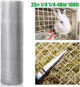 Kahomvis 23-Gauge Hardware Cloth Rolled Fencing, 100ft x 4ft