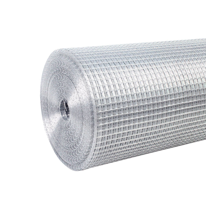 Kahomvis 100-ft x 4-ft 19-Gauge Silver Metal Hardware Cloth Rolled Fencing with Mesh Size 1/2-in x 1/2-in