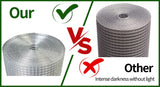 Kahomvis 19-Gauge 100x4 ft Galvanized Hardware Cloth Fencing