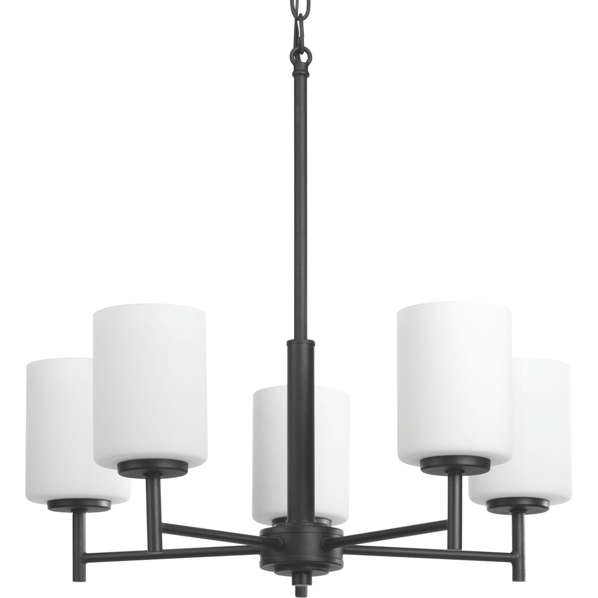 Progress Lighting Replay 5-Light Black Modern/Contemporary Chandelier