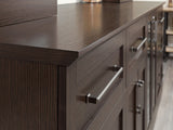 NewAge Products Home Bar 42-in x 85-in Brown Rectangle Bar Cabinet