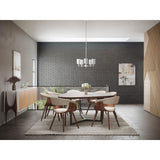 Progress Lighting Replay 5-Light Brushed Nickel Modern/Contemporary Chandelier