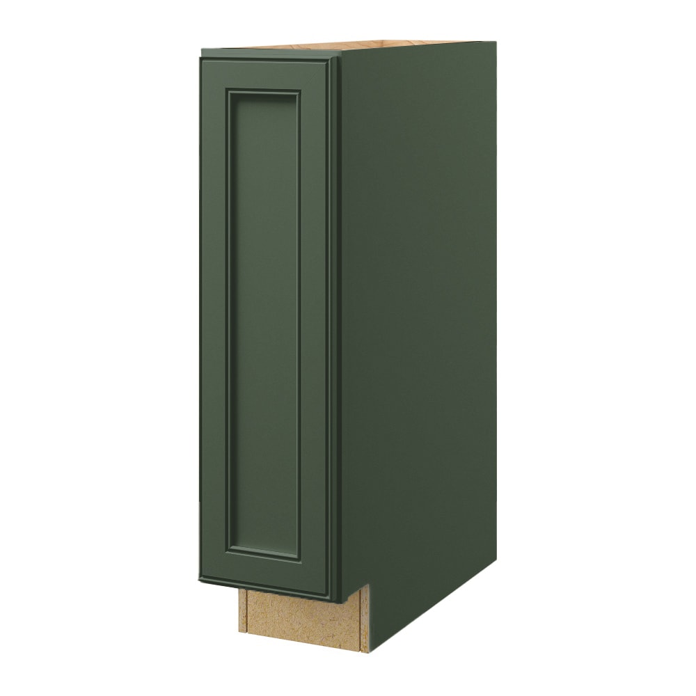 allen + roth Heathrow 9-in W x 34.5-in H x 24-in D Sage Base Fully Assembled Cabinet (Recessed Panel Square Door Style)