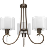 Progress Lighting Invite 3-Light Antique Bronze Transitional Chandelier