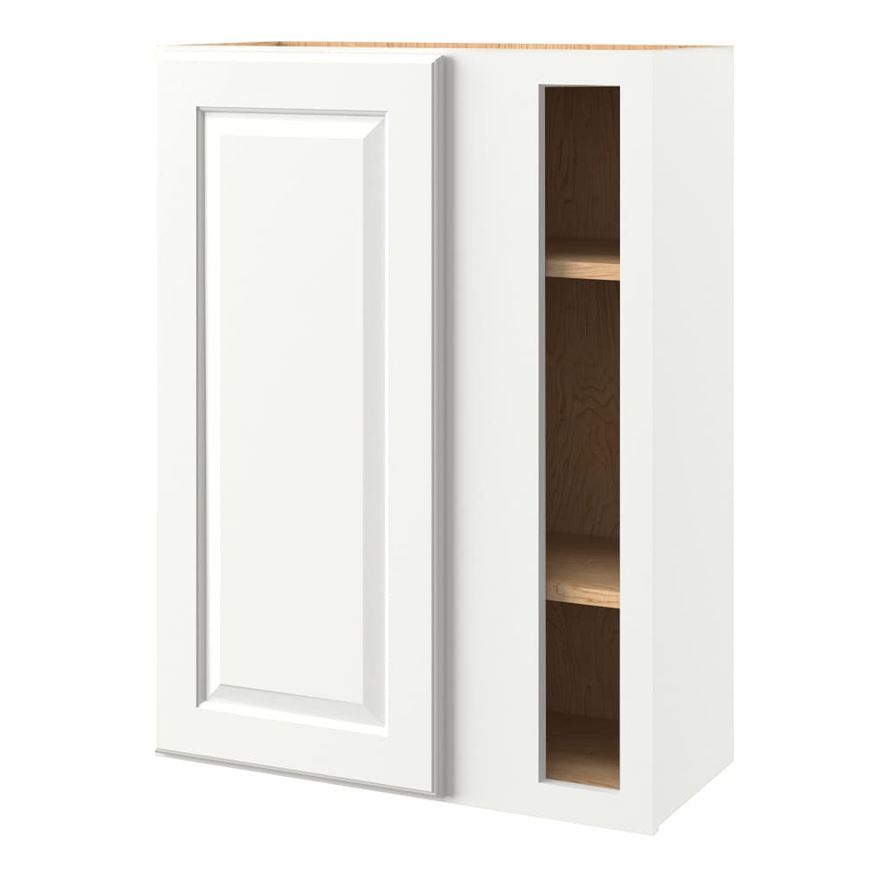 allen + roth Tilson 27-in W x 39.125-in H x 12-in D Linen Blind 1-Drawer Corner Base Fully Assembled Cabinet (Raised Panel Square Style)