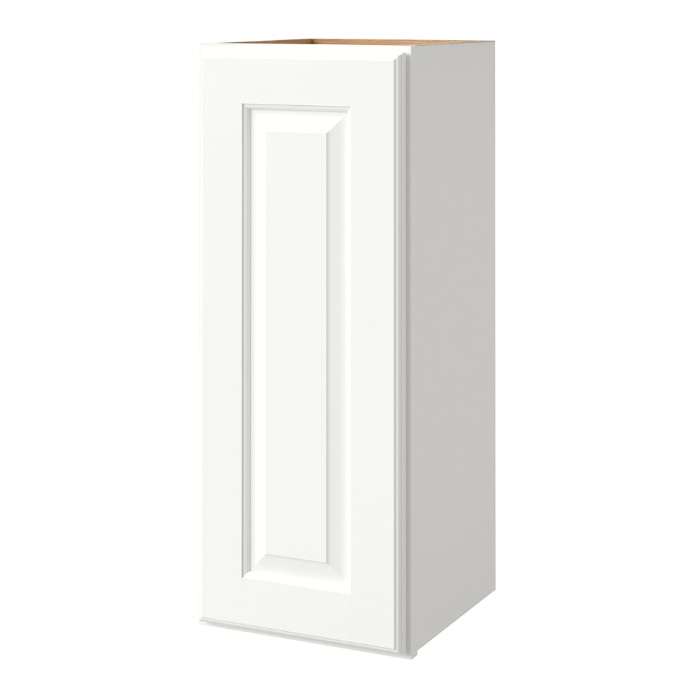 allen + roth Tilson 12-in W x 36.125-in H x 12-in D Linen Wall Fully Assembled Cabinet (Raised Panel Square Door Style)