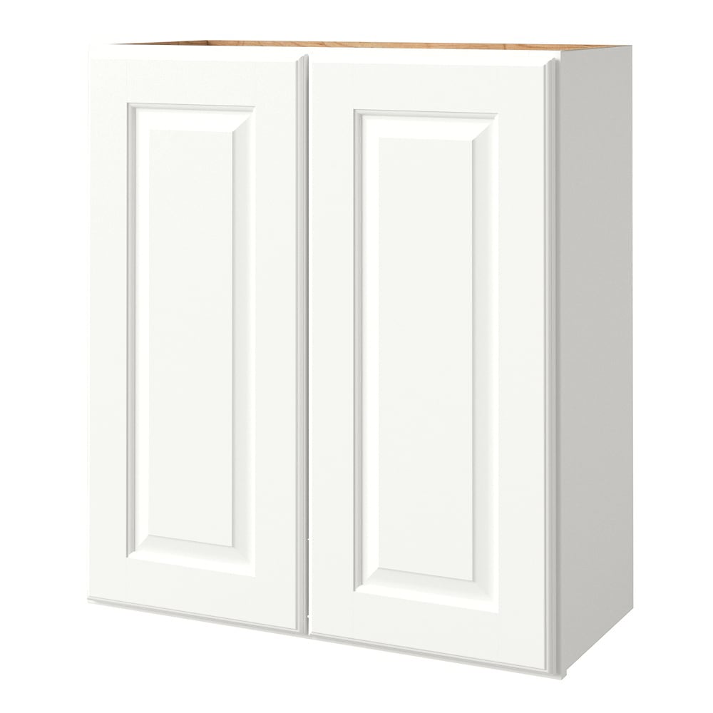 allen + roth Tilson 27-in W x 30.125-in H x 12-in D Linen Wall Fully Assembled Cabinet (Raised Panel Square Door Style)