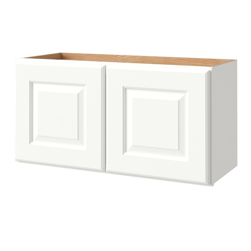allen + roth Tilson 30-in W x 15.125-in H x 12-in D Linen Wall Fully Assembled Cabinet (Raised Panel Square Door Style)