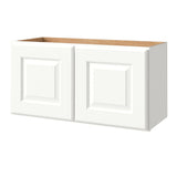 allen + roth Tilson 30-in W x 15.125-in H x 12-in D Linen Wall Fully Assembled Cabinet (Raised Panel Square Door Style)
