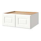allen + roth Tilson 30-in W x 12.125-in H x 24-in D Linen Wall Fully Assembled Cabinet (Raised Panel Square Door Style)