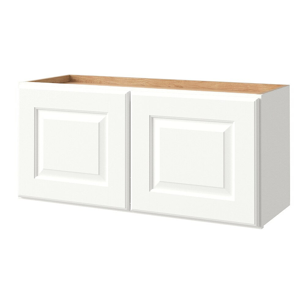 allen + roth Tilson 33-in W x 15.125-in H x 12-in D Linen Wall Fully Assembled Cabinet (Raised Panel Square Door Style)
