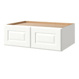 allen + roth Tilson 36-in W x 12.125-in H x 12-in D Linen Wall Fully Assembled Cabinet (Raised Panel Square Door Style)