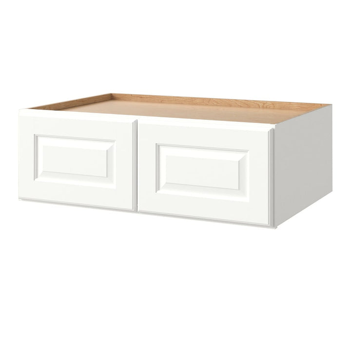 allen + roth Tilson 36-in W x 12.125-in H x 12-in D Linen Wall Fully Assembled Cabinet (Raised Panel Square Door Style)