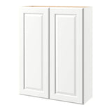 allen + roth Tilson 33-in W x 42.125-in H x 12-in D Linen Wall Fully Assembled Cabinet (Raised Panel Square Door Style)