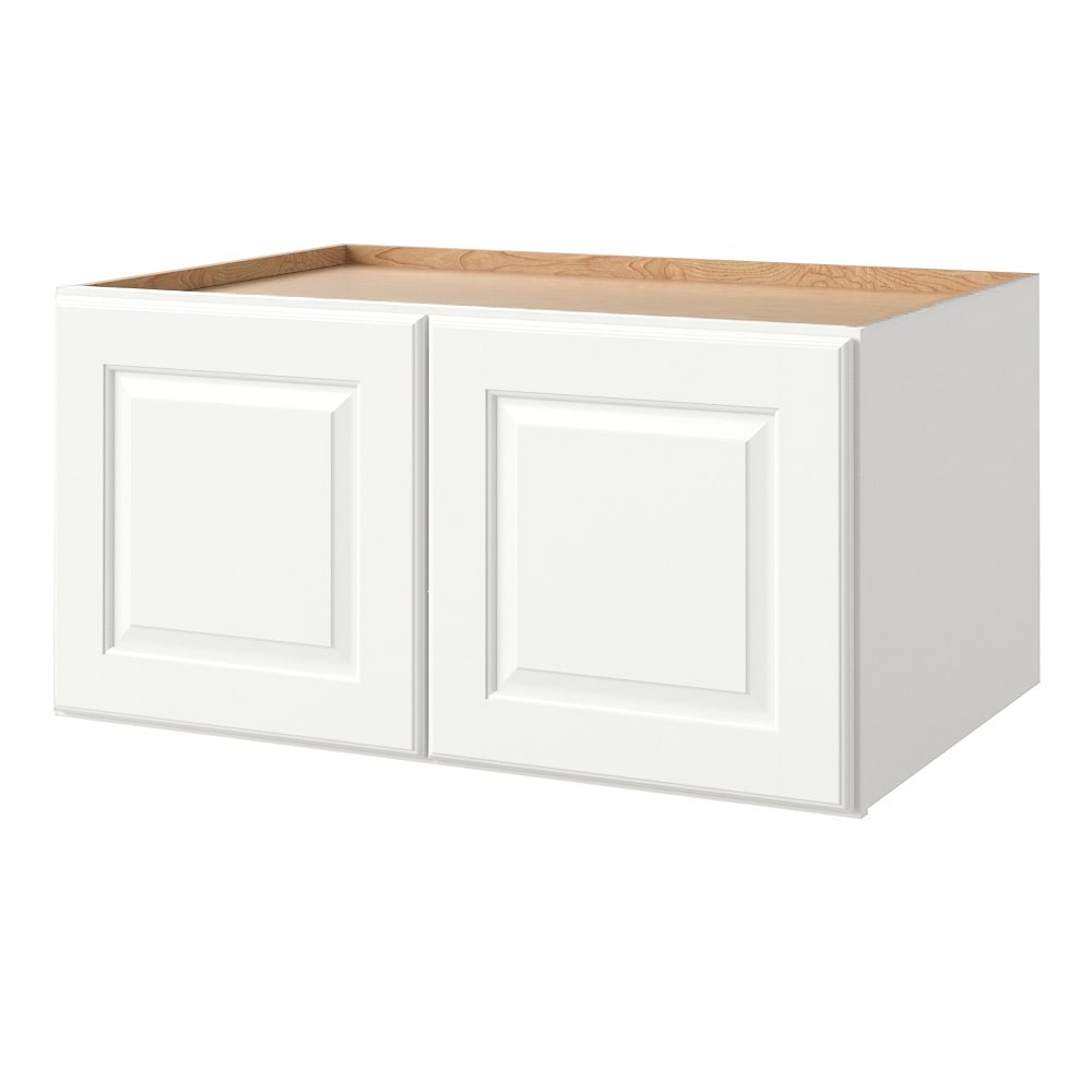 allen + roth Tilson 36-in W x 18.625-in H x 24-in D Linen Wall Fully Assembled Cabinet (Raised Panel Square Door Style)
