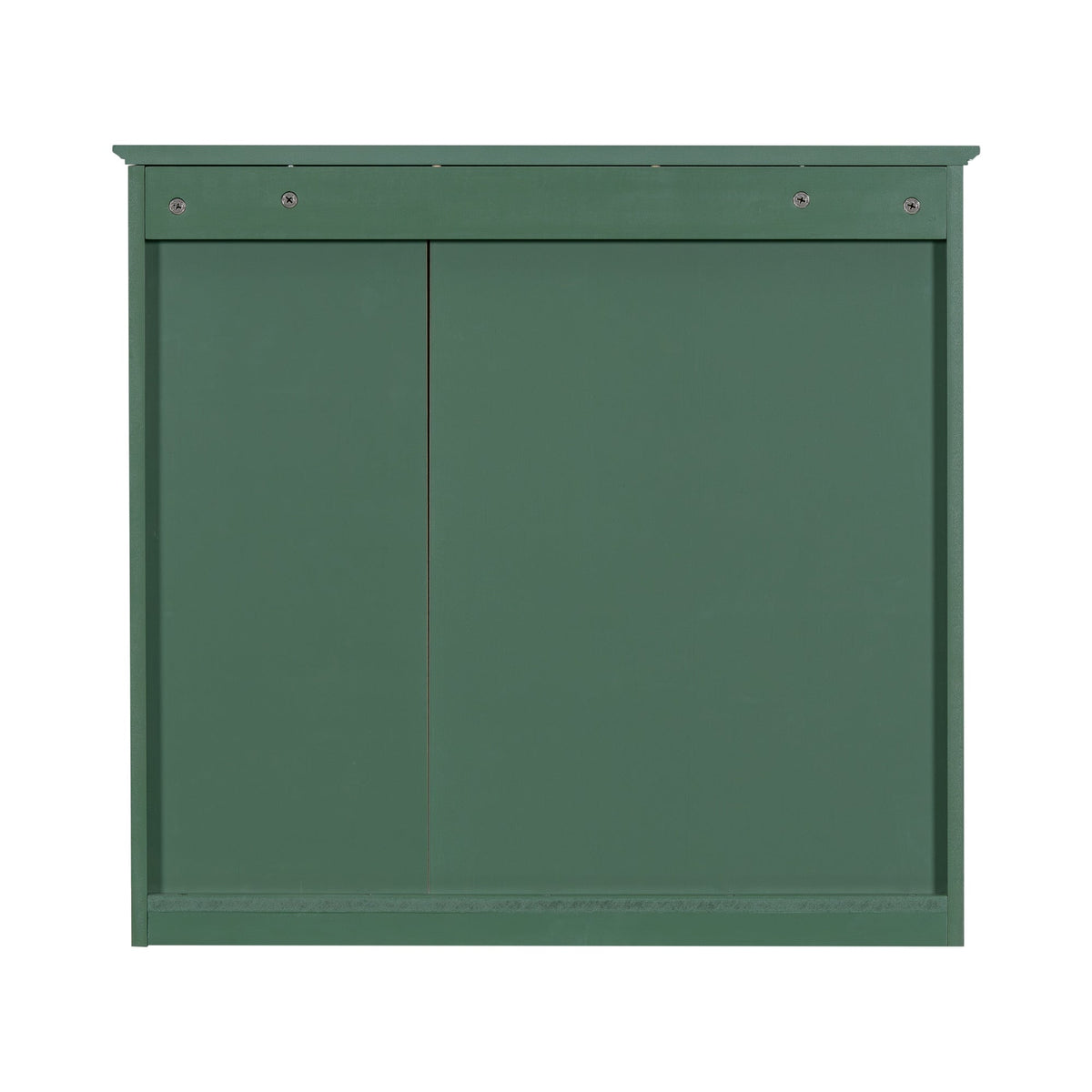 Siavonce 30-in x 28-in Surface Mount Green Mirrored Soft Close Medicine Cabinet