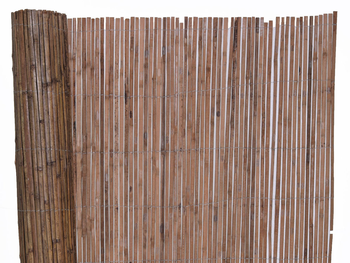 Backyard X-Scapes 6-ft x 16-ft Bamboo Semi-privacy No Dig Fence Panel