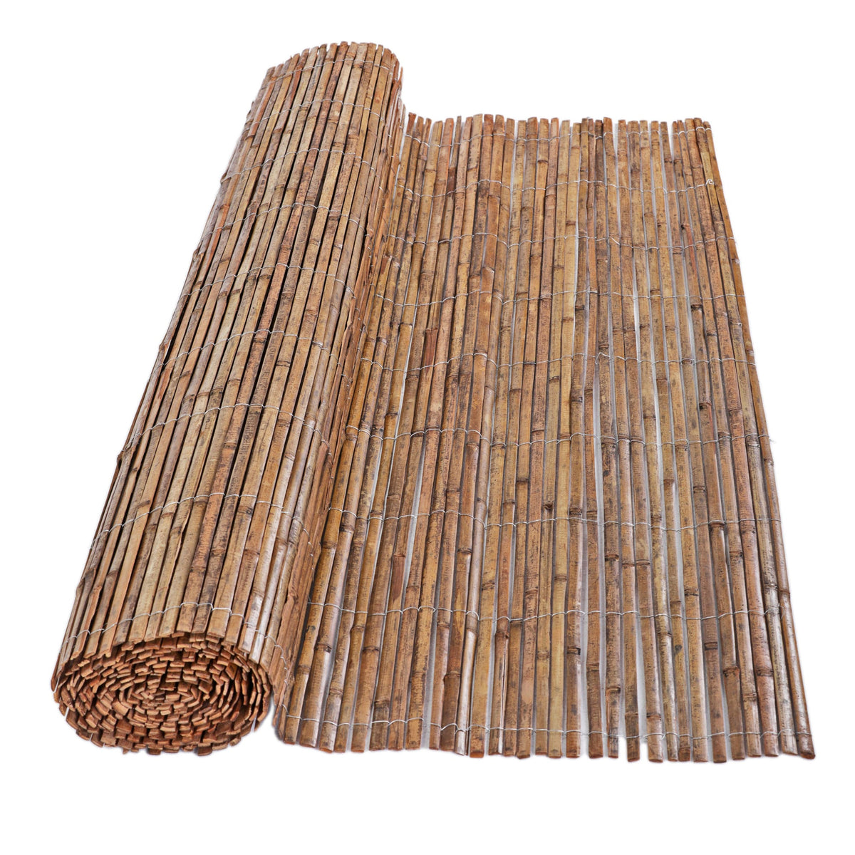 Backyard X-Scapes 6-ft x 16-ft Bamboo Semi-privacy No Dig Fence Panel