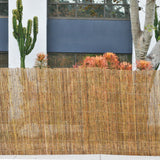 Backyard X-Scapes 6-ft x 16-ft Bamboo Semi-privacy No Dig Fence Panel