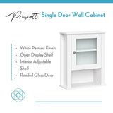 RiverRidge Prescott 16.5-in x 20.5-in x 7.06-in White Soft Close Bathroom Wall Cabinet