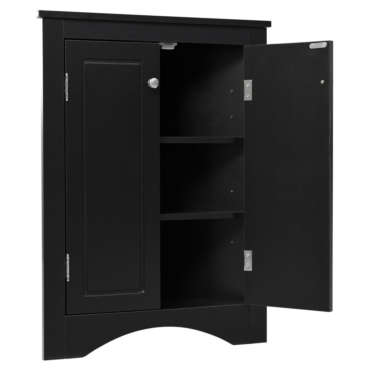 Siavonce 17-in W x 32-in H Mdf Black Wall-mount Utility Storage Cabinet