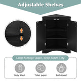 Siavonce 17-in W x 32-in H Mdf Black Wall-mount Utility Storage Cabinet