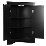 Siavonce 17-in W x 32-in H Mdf Black Wall-mount Utility Storage Cabinet