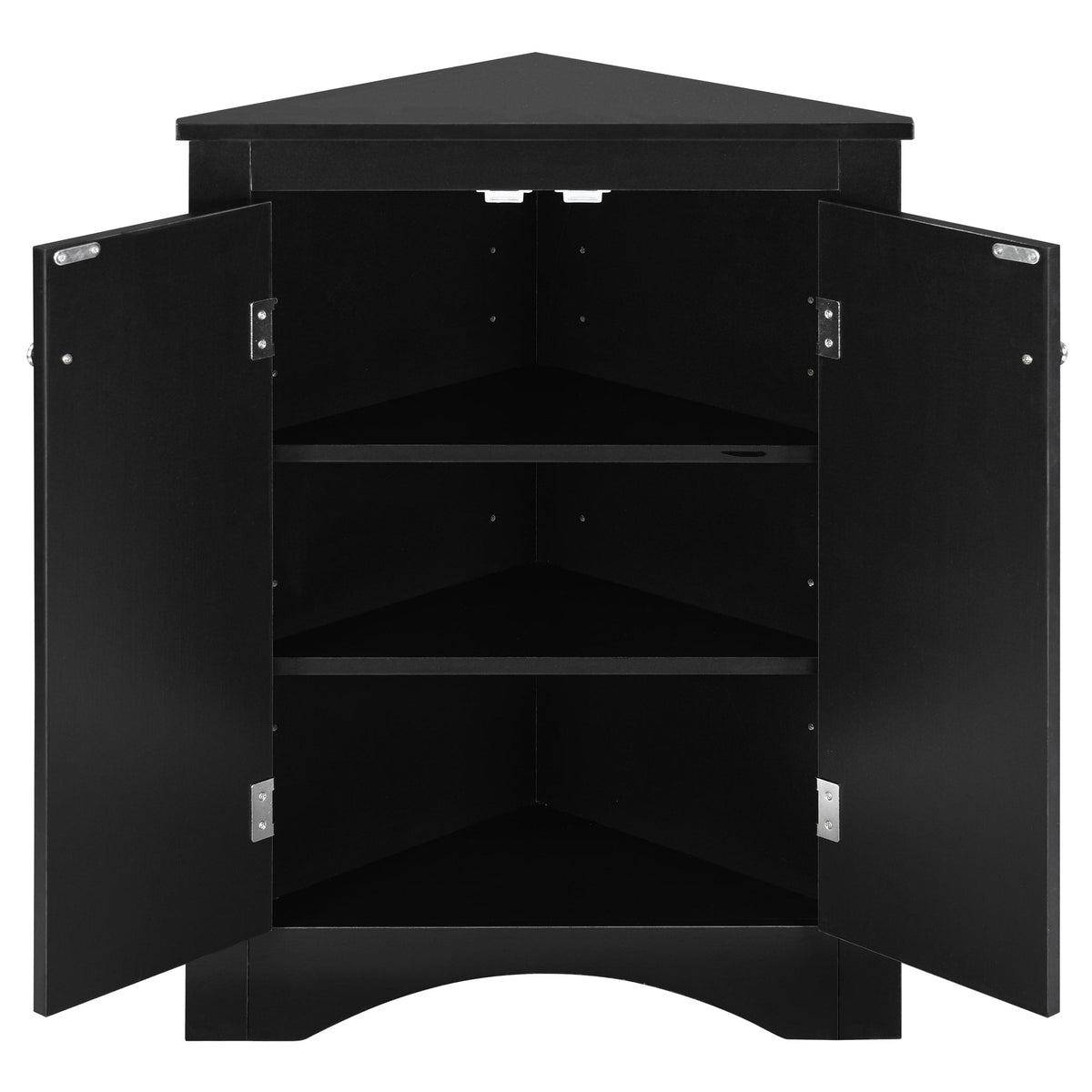 Siavonce 17-in W x 32-in H Mdf Black Wall-mount Utility Storage Cabinet