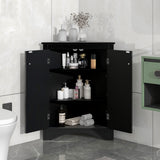 Siavonce 17-in W x 32-in H Mdf Black Wall-mount Utility Storage Cabinet