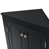 Siavonce 17-in W x 32-in H Mdf Black Wall-mount Utility Storage Cabinet