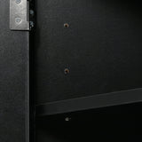 Siavonce 17-in W x 32-in H Mdf Black Wall-mount Utility Storage Cabinet
