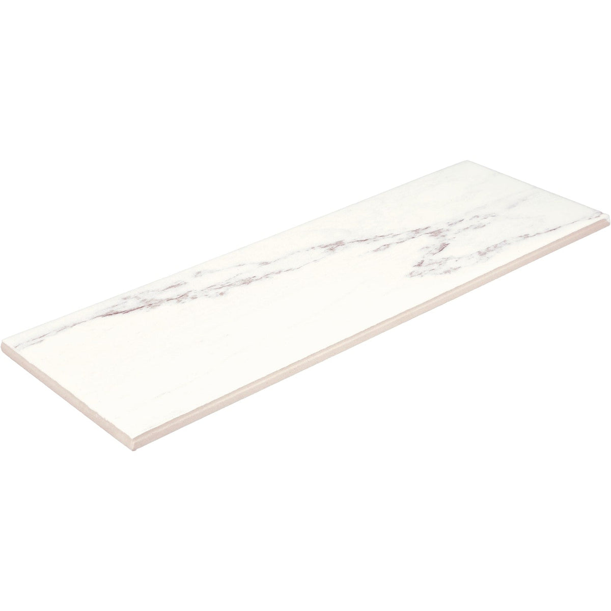 American Olean Marble Manor Calacatta 4-in x 12-in Glossy Ceramic Subway Wall Tile, 0.38-sq ft per Piece