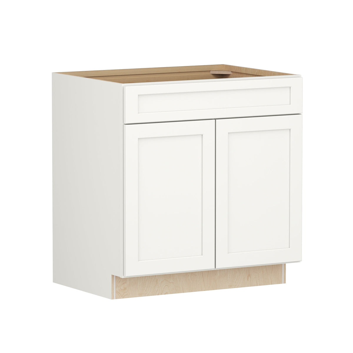 Shenandoah PRO Express Breckenridge 33-in W x 34.5-in H x 24-in D Linen Full Overlay 1-Drawer Base Fully Assembled Plywood Cabinet (Recessed Panel Shaker Style)
