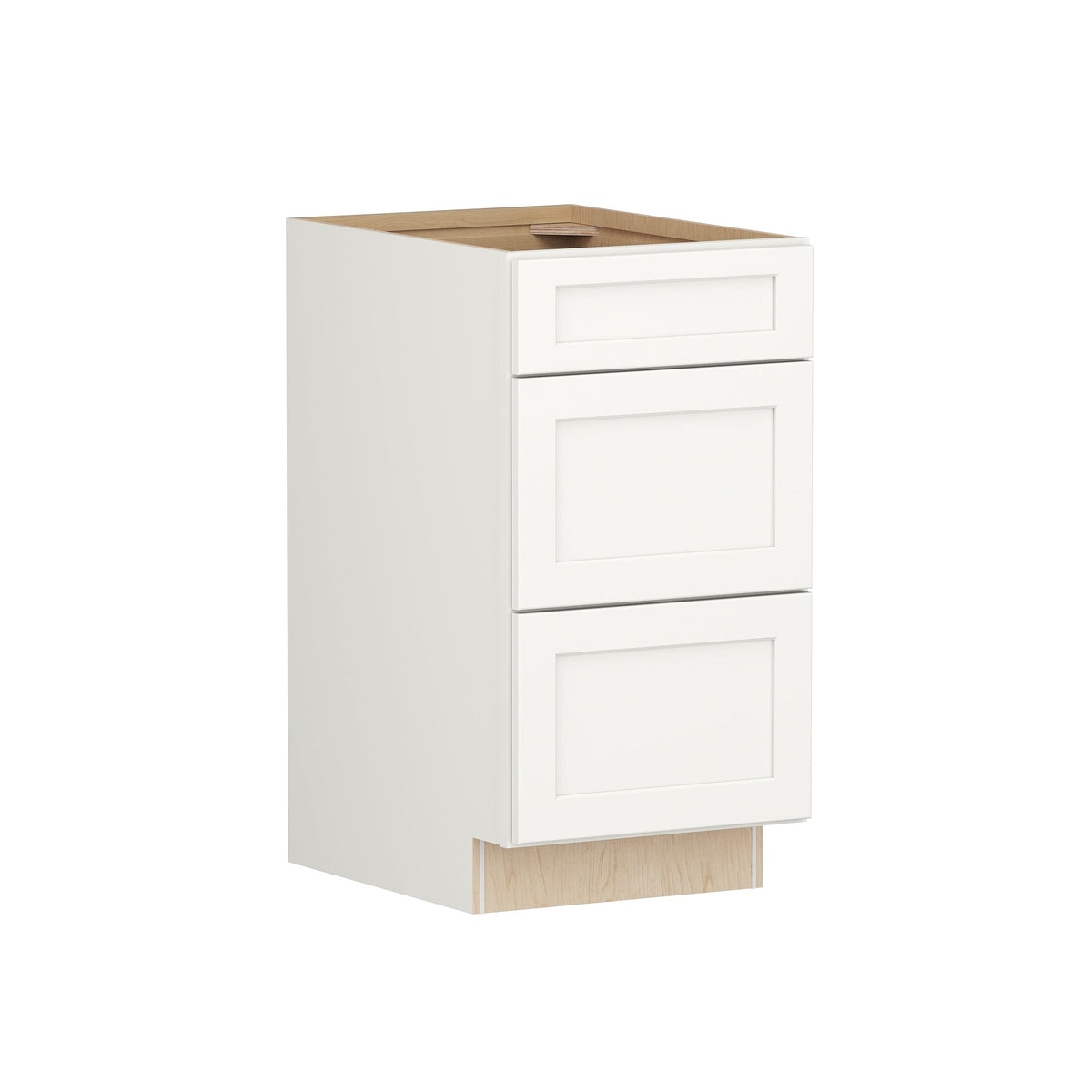 Shenandoah PRO Express Breckenridge 18-in W x 34.5-in H x 24-in D Linen Full Overlay 3-Drawer Base Fully Assembled Plywood Cabinet