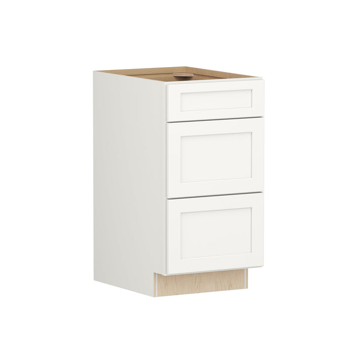 Shenandoah PRO Express Breckenridge 18-in W x 34.5-in H x 24-in D Linen Full Overlay 3-Drawer Base Fully Assembled Plywood Cabinet