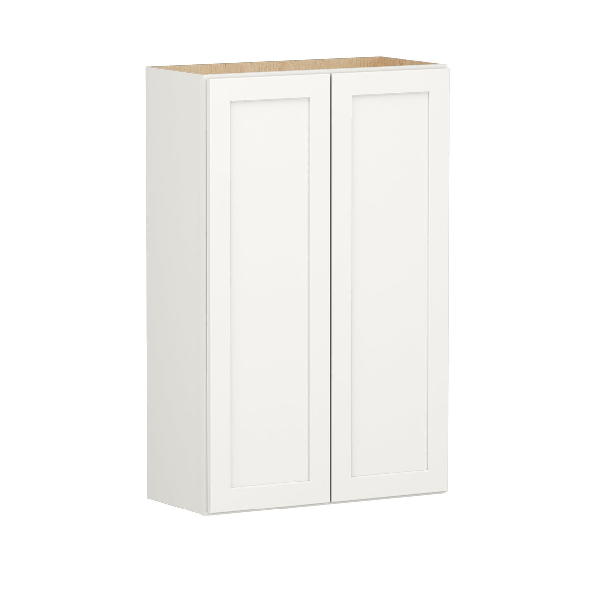 Shenandoah PRO Express Breckenridge 27-in W x 42.125-in H x 12-in D Linen Full Overlay Wall Fully Assembled Plywood Cabinet (Recessed Panel Shaker Door Style)