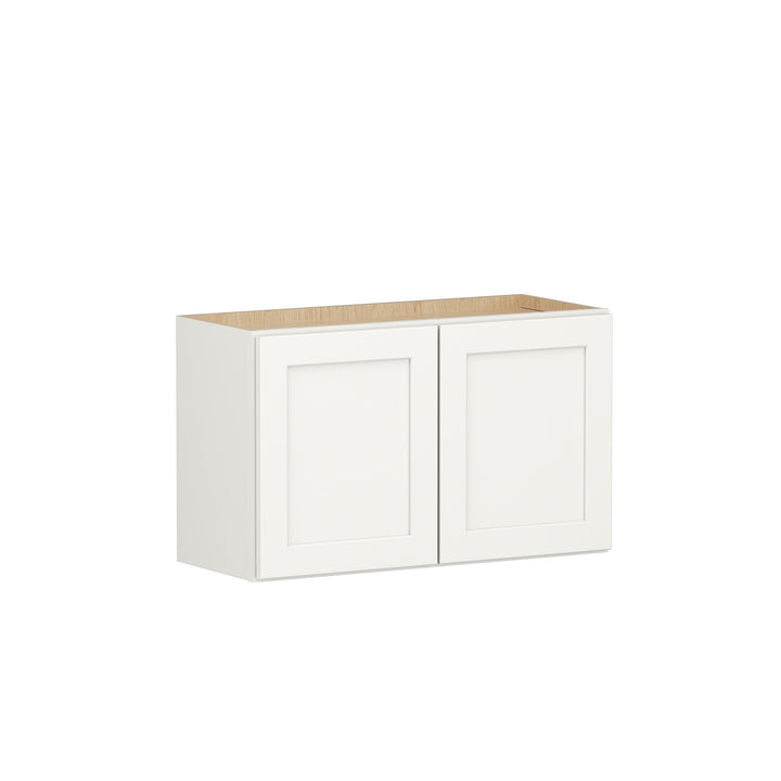 Shenandoah PRO Express Breckenridge 30-in W x 18.125-in H x 12-in D Linen Full Overlay Wall Fully Assembled Plywood Cabinet (Recessed Panel Shaker Door Style)