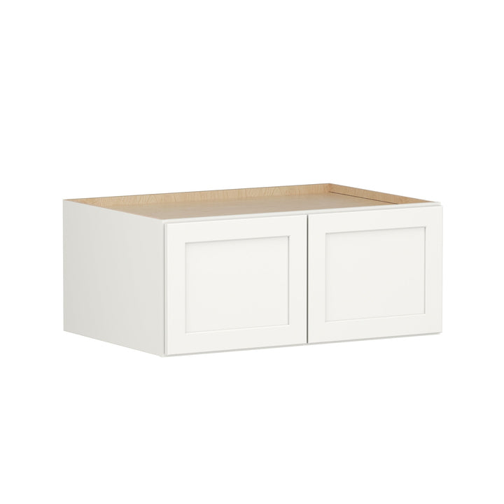 Shenandoah PRO Express Breckenridge 36-in W x 15.125-in H x 24-in D Linen Full Overlay Wall Fully Assembled Plywood Cabinet (Recessed Panel Shaker Door Style)