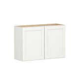 Shenandoah PRO Express Breckenridge 36-in W x 24.5-in H x 12-in D Linen Full Overlay Wall Fully Assembled Plywood Cabinet (Recessed Panel Shaker Door Style)
