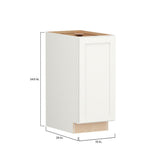 Shenandoah PRO Express Breckenridge 15-in W x 34.5-in H x 24-in D Linen Full Overlay Base Fully Assembled Plywood Cabinet (Recessed Panel Shaker Door Style)