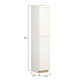 Shenandoah PRO Express Breckenridge 18-in W x 96-in H x 24-in D Linen Full Overlay Pantry Fully Assembled Plywood Cabinet (Recessed Panel Shaker Door Style)