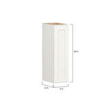 Shenandoah PRO Express Breckenridge 9-in W x 30.125-in H x 12-in D Linen Full Overlay Wall Fully Assembled Plywood Cabinet (Recessed Panel Shaker Door Style)