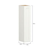 Shenandoah PRO Express Breckenridge 9-in W x 42.125-in H x 12-in D Linen Full Overlay Wall Fully Assembled Plywood Cabinet (Recessed Panel Shaker Door Style)