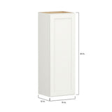 Shenandoah PRO Express Breckenridge 15-in W x 42.125-in H x 12-in D Linen Full Overlay Wall Fully Assembled Plywood Cabinet (Recessed Panel Shaker Door Style)