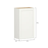 Shenandoah PRO Express Breckenridge 21-in W x 36.125-in H x 12-in D Linen Full Overlay Wall Fully Assembled Plywood Cabinet (Recessed Panel Shaker Door Style)